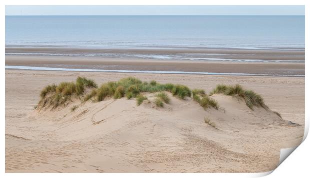 Formby beach over a sand dune Print by Jason Wells