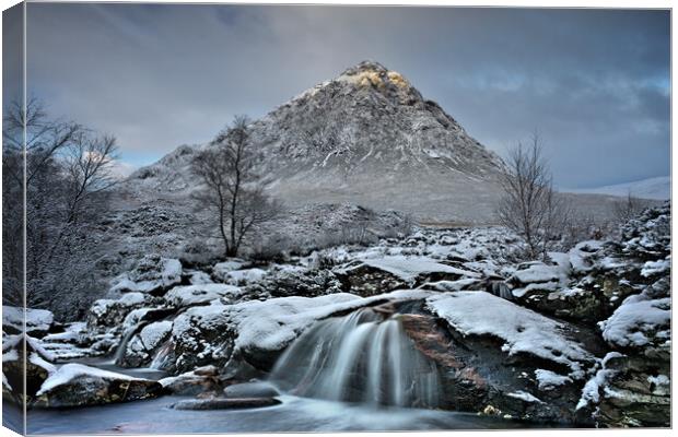    Buachaille Etive Mòr Glencoe Scotland winter snow Canvas Print by JC studios LRPS ARPS