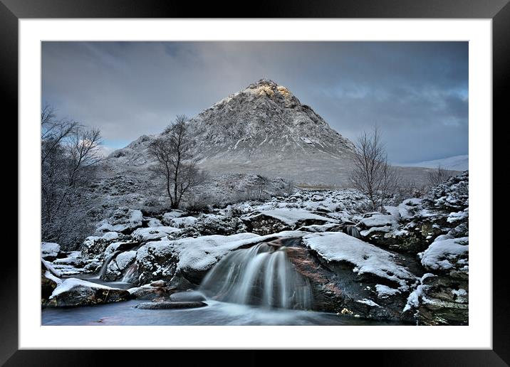    Buachaille Etive Mòr Glencoe Scotland winter snow Framed Mounted Print by JC studios LRPS ARPS