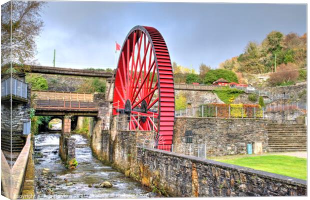 Laxey small wheel  Canvas Print by Rob Hawkins