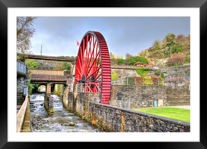Laxey small wheel  Framed Mounted Print by Rob Hawkins