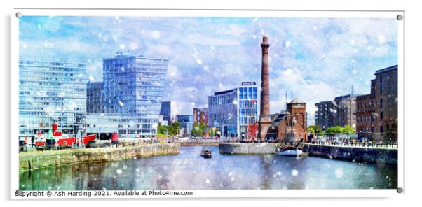 Pumphouse in the Snow Acrylic by Ash Harding