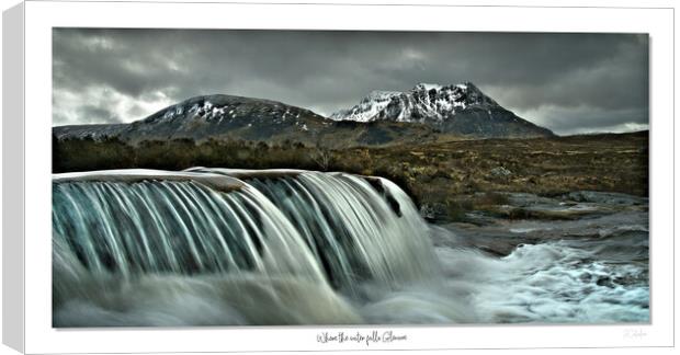 Where the water falls Glencoe Canvas Print by JC studios LRPS ARPS