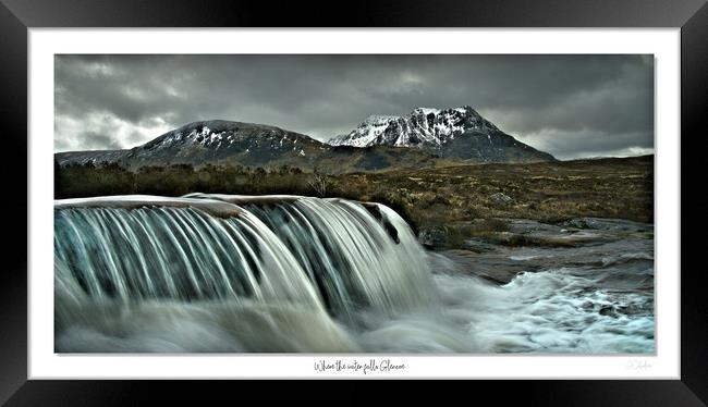 Where the water falls Glencoe Framed Print by JC studios LRPS ARPS