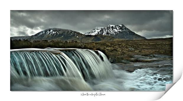 Where the water falls Glencoe Print by JC studios LRPS ARPS