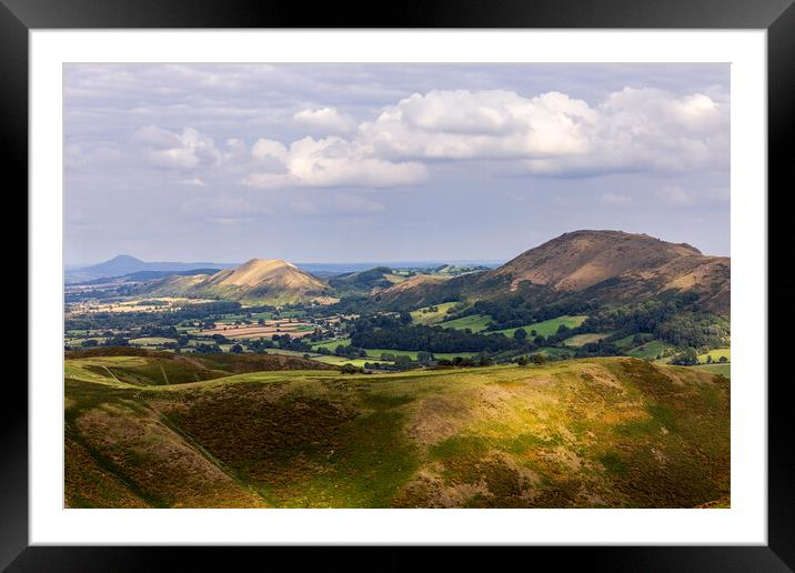 Evening light and clouds over the Carding Mill Valley Framed Mounted Print by Phil Crean