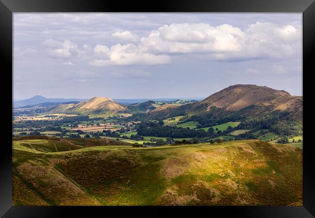 Evening light and clouds over the Carding Mill Valley Framed Print by Phil Crean