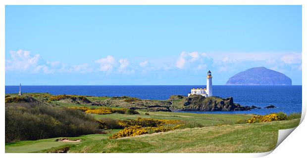 Turnberry lighthouse and war memorial Print by Allan Durward Photography