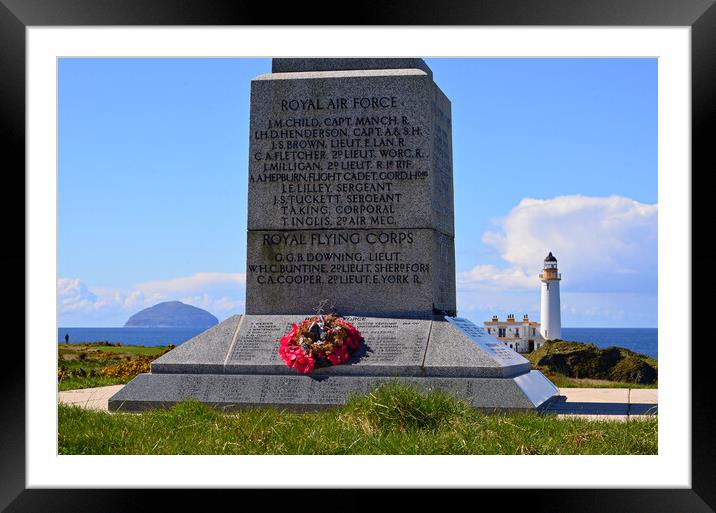 RAF memorial at Turnberry Framed Mounted Print by Allan Durward Photography