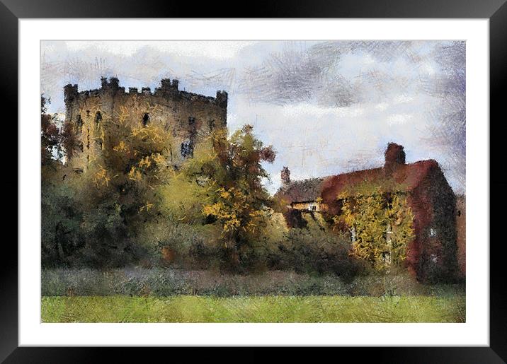 Durham castle keep Framed Mounted Print by Northeast Images