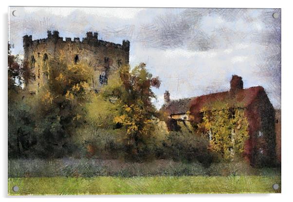 Durham castle keep Acrylic by Northeast Images