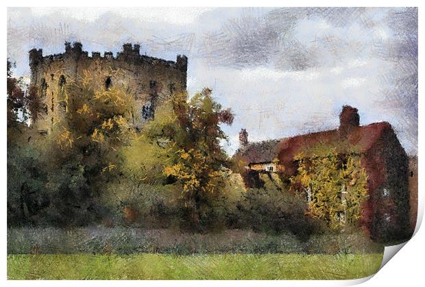 Durham castle keep Print by Northeast Images