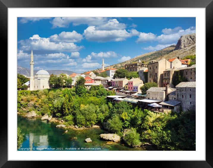 Serenity in Mostar Framed Mounted Print by Roger Mechan