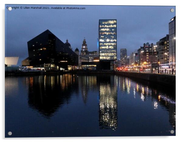 Albert Dock Liverpool. Acrylic by Lilian Marshall