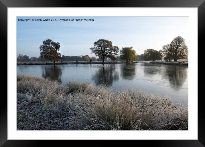 Bright frosty morning Framed Mounted Print by Kevin White