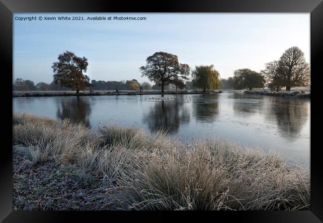 Bright frosty morning Framed Print by Kevin White