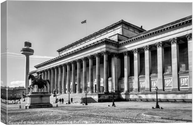 St George's Hall Canvas Print by Philip Brookes