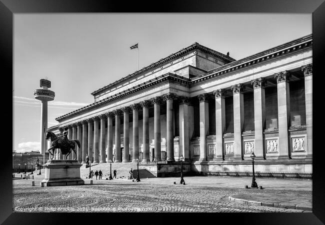 St George's Hall Framed Print by Philip Brookes