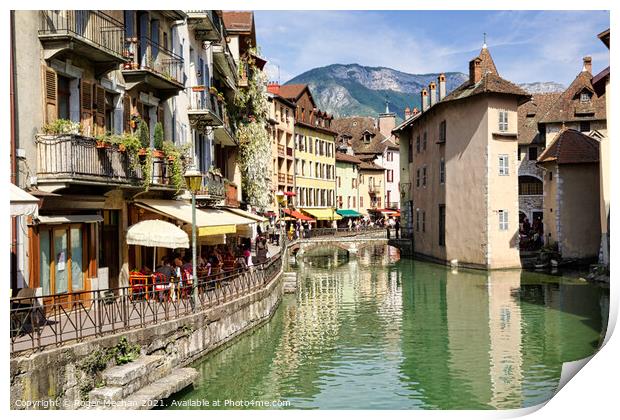 Serenity in Annecy Print by Roger Mechan