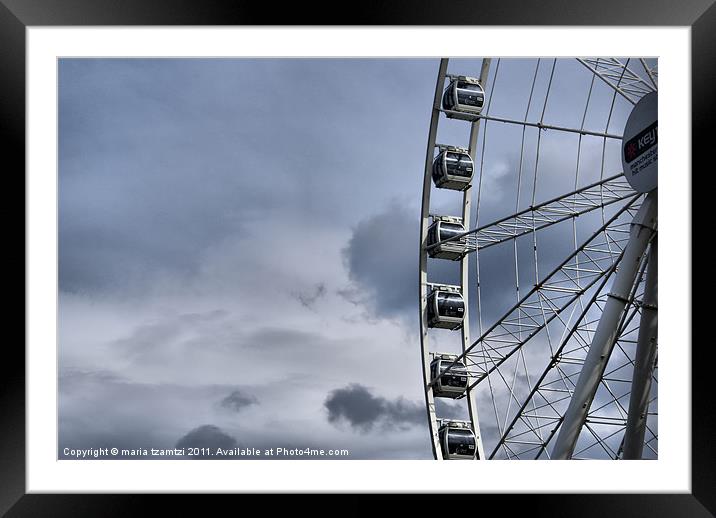 Wheel of Manchester II Framed Mounted Print by Maria Tzamtzi Photography