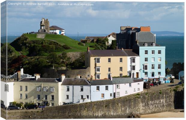Tenby Harbour, Pembrokeshire, West Wales UK. Canvas Print by Andrew Bartlett