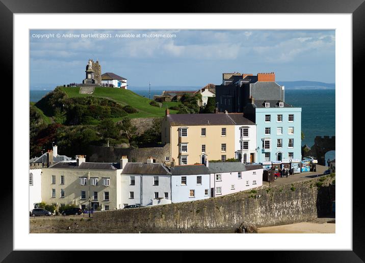 Tenby Harbour, Pembrokeshire, West Wales UK. Framed Mounted Print by Andrew Bartlett