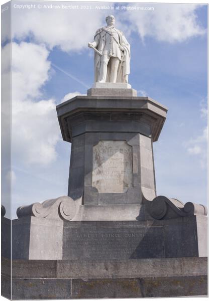 Prince Albert Memorial at Tenby, West Wales, UK Canvas Print by Andrew Bartlett