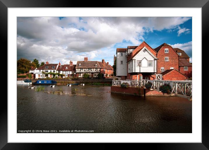 Picturesque Gloucestershire - Tewkesbury Framed Mounted Print by Chris Rose