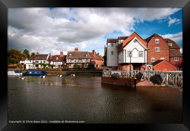 Picturesque Gloucestershire - Tewkesbury Framed Print by Chris Rose