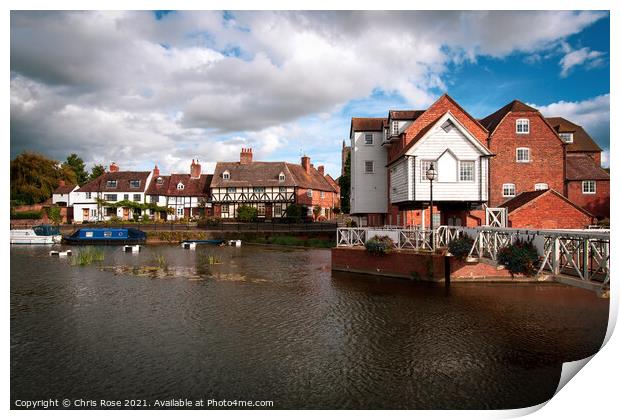 Picturesque Gloucestershire - Tewkesbury Print by Chris Rose