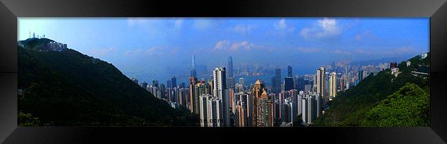 The Peak Hong Kong Framed Print by Henry Anderson