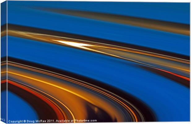 Blue and gold Canvas Print by Doug McRae
