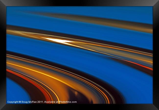 Blue and gold Framed Print by Doug McRae