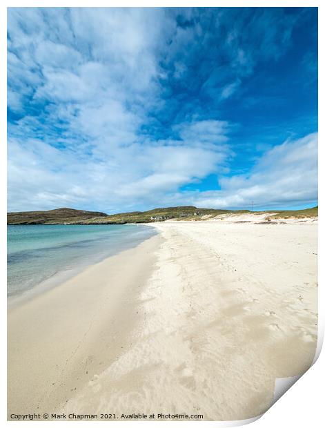 Deserted beach, Hushinish, Isle of Harris Print by Photimageon UK