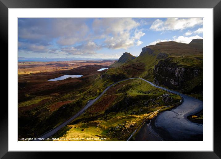 Quiraing Curves Framed Mounted Print by Mark McDonald