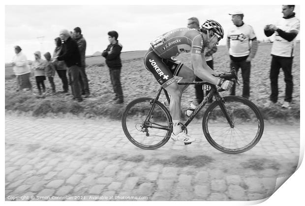 Paris Roubaix Print by Simon Connellan