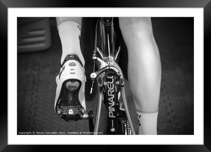 Cycling Shoes Framed Mounted Print by Simon Connellan