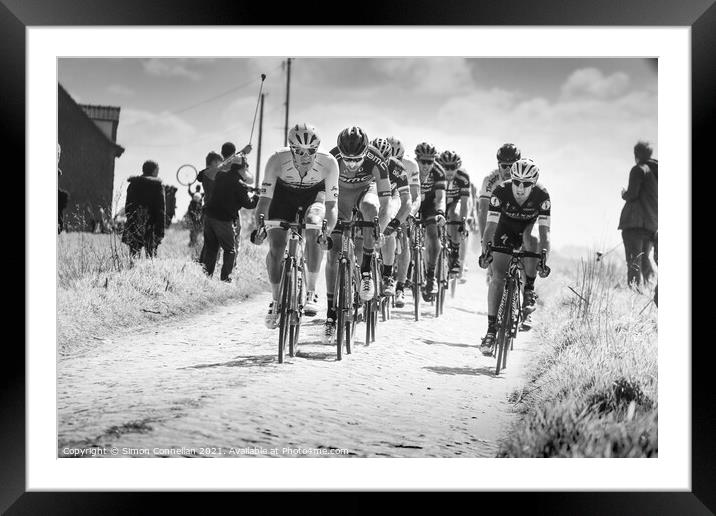 Leading the field Framed Mounted Print by Simon Connellan