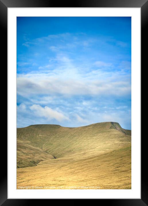 Pen Y Fan Framed Mounted Print by Simon Connellan