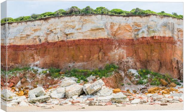 Iconic cliffs of Hunstanton Canvas Print by Jason Wells