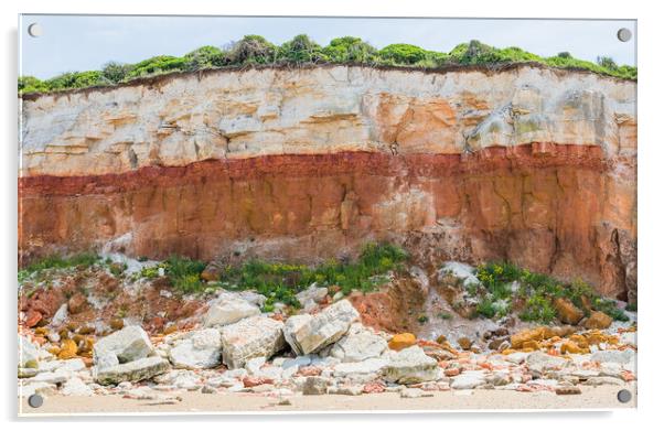Iconic cliffs of Hunstanton Acrylic by Jason Wells