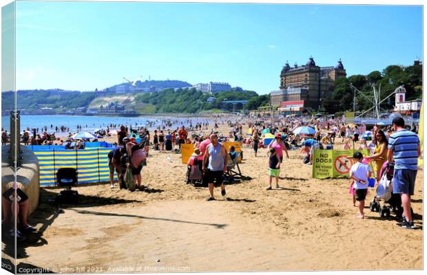 South beach, Scarborough, Yorkshire. Canvas Print by john hill