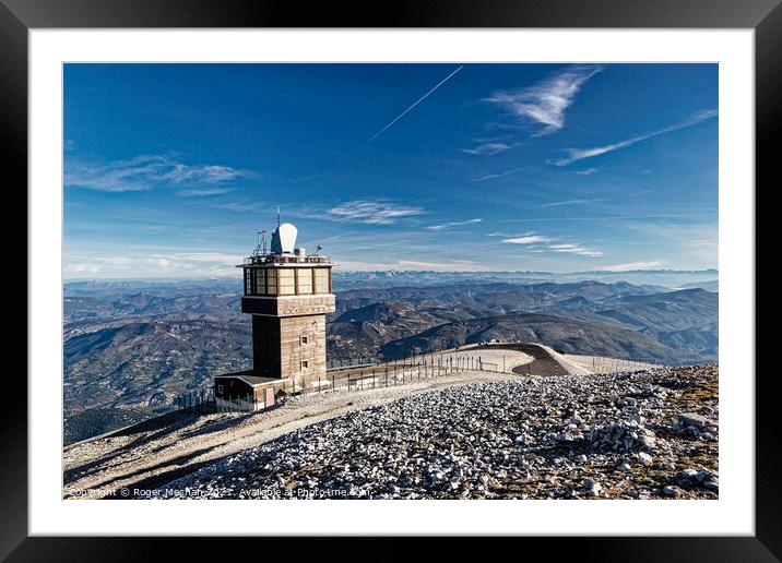 Towering View of Provencal Alps Framed Mounted Print by Roger Mechan