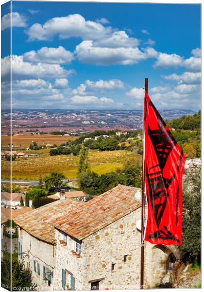 Flag of Provence Canvas Print by Roger Mechan