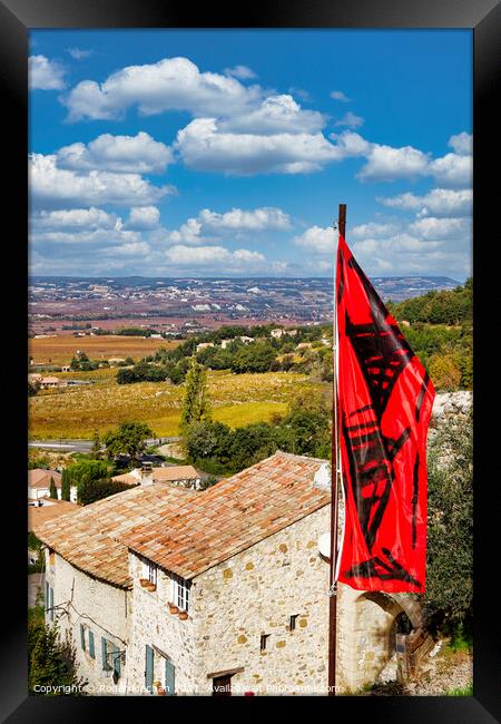 Flag of Provence Framed Print by Roger Mechan