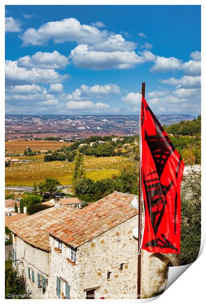 Flag of Provence Print by Roger Mechan