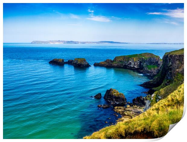 Antrim Cliffs, Northern Ireland Print by Mark Llewellyn