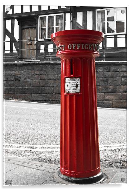 Victorian Postbox Acrylic by Richard Thomas