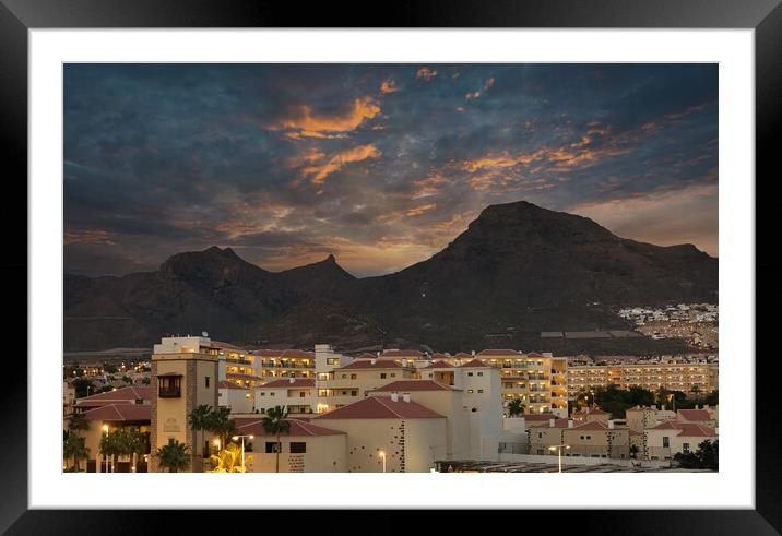 Tenerife Sunset Framed Mounted Print by Alan Jackson