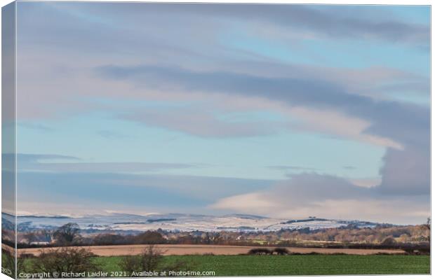 Towards a wintry Teesdale Canvas Print by Richard Laidler